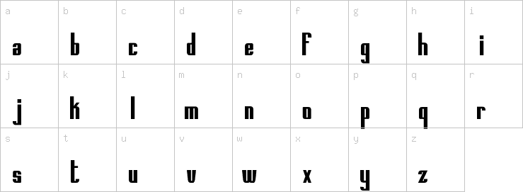 Lowercase characters