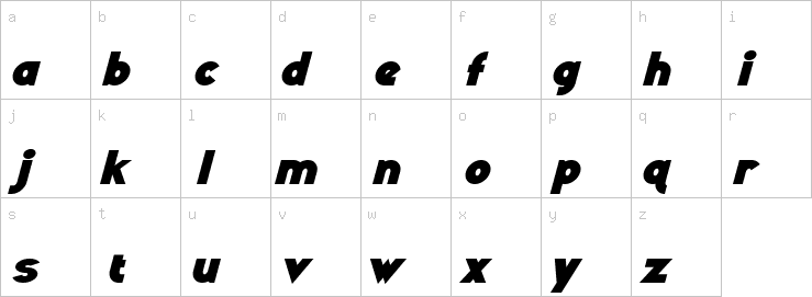 Lowercase characters