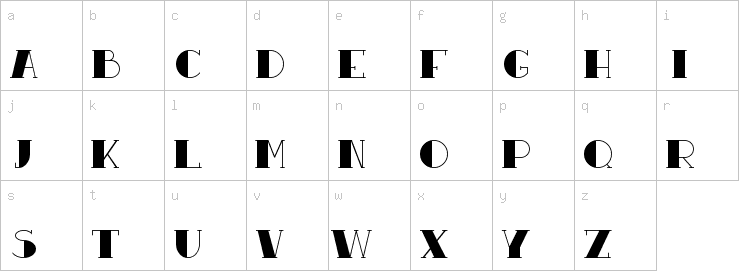 Lowercase characters