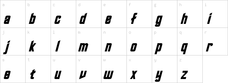 Lowercase characters