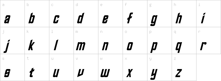 Lowercase characters