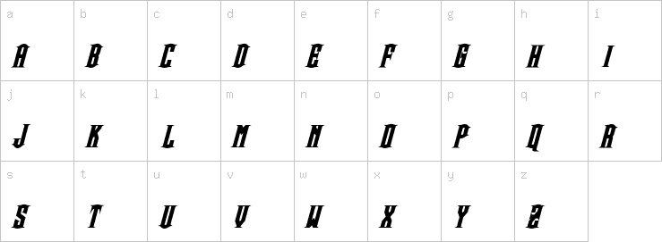 Lowercase characters