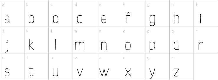 Lowercase characters