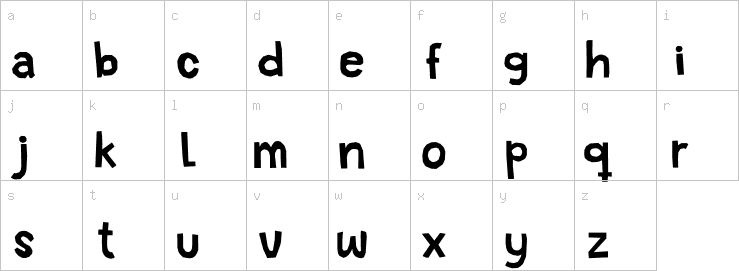 Lowercase characters