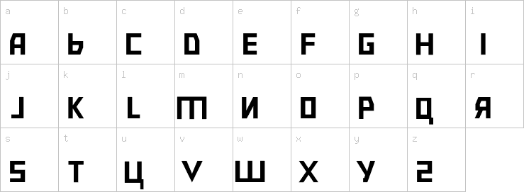 Lowercase characters