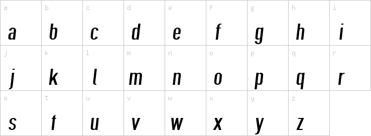 Lowercase characters