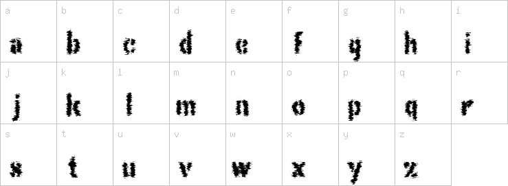 Lowercase characters