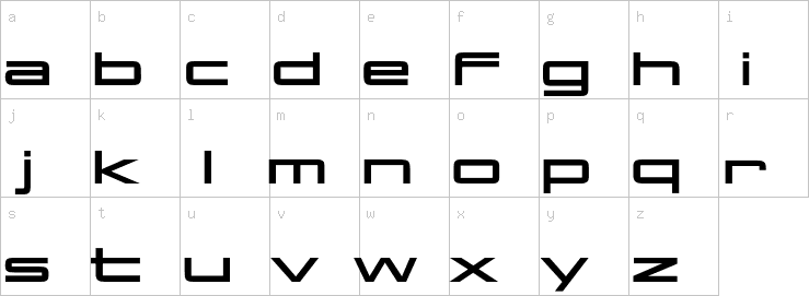 Lowercase characters