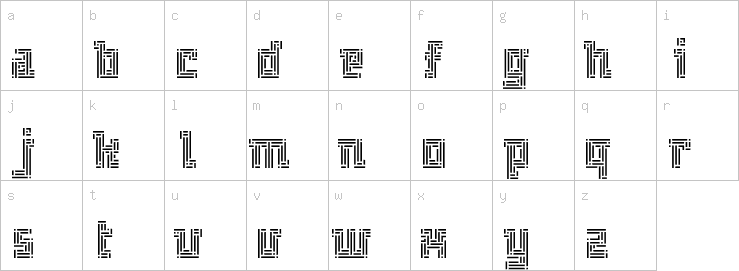 Lowercase characters