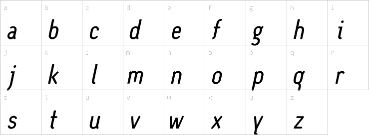 Lowercase characters