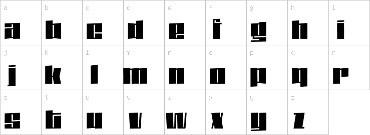 Lowercase characters