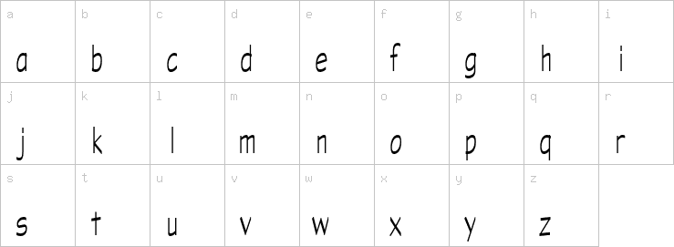 Lowercase characters