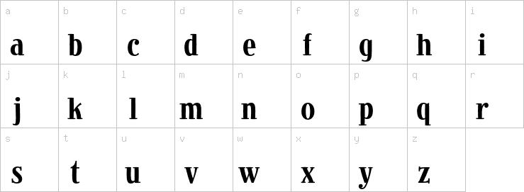 Lowercase characters