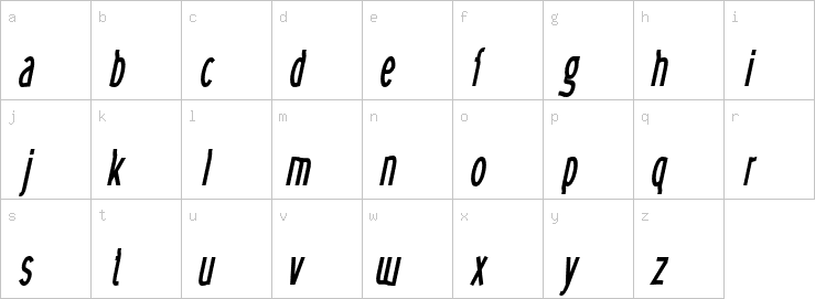 Lowercase characters