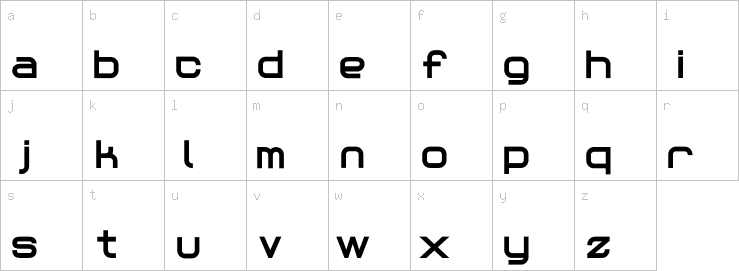 Lowercase characters