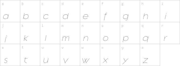 Lowercase characters