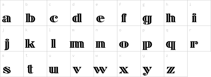 Lowercase characters