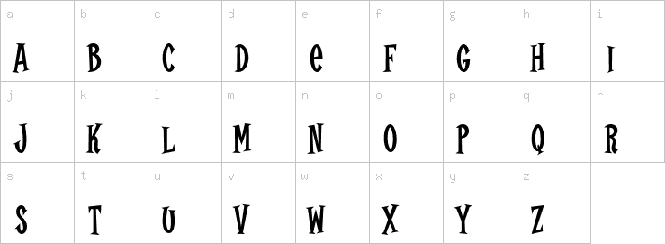 Lowercase characters