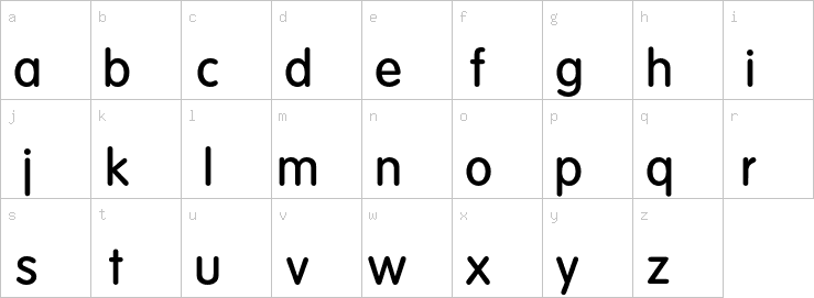 Lowercase characters