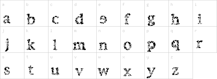 Lowercase characters