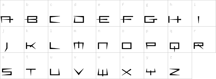 Lowercase characters