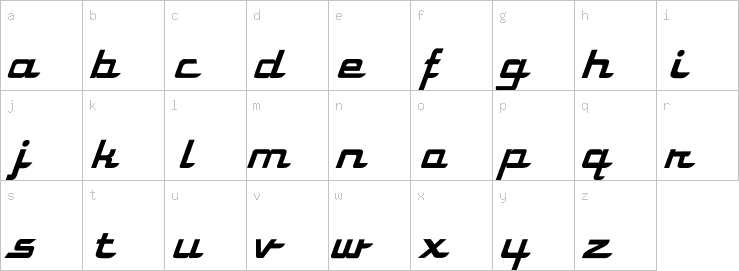 Lowercase characters