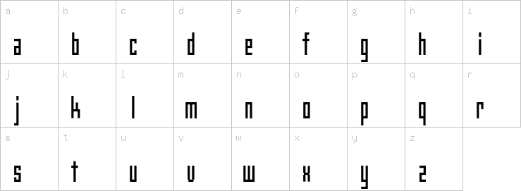 Lowercase characters