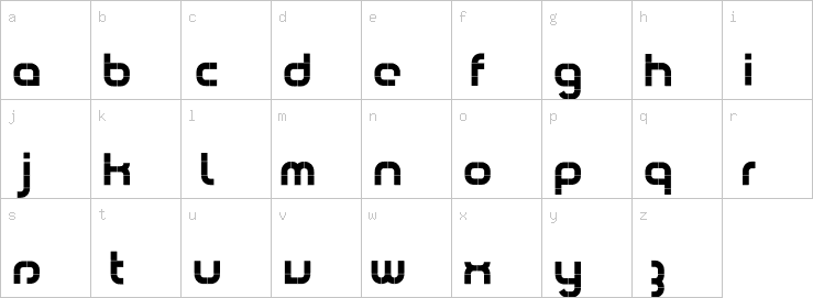 Lowercase characters