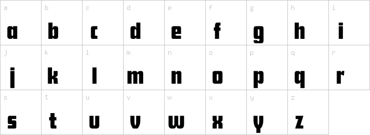 Lowercase characters