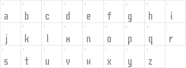 Lowercase characters