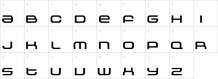 Lowercase characters