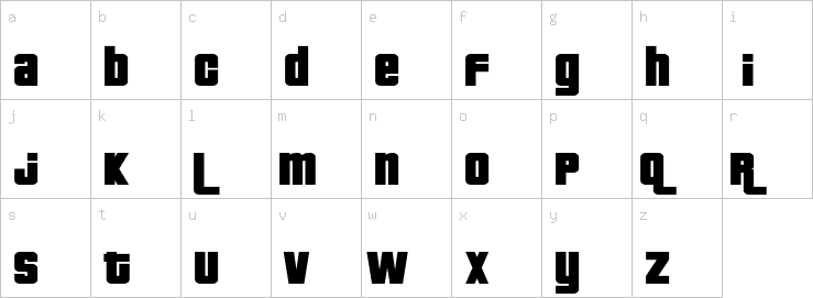 Lowercase characters