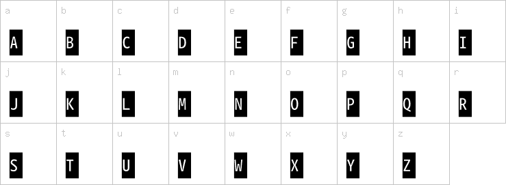 Lowercase characters