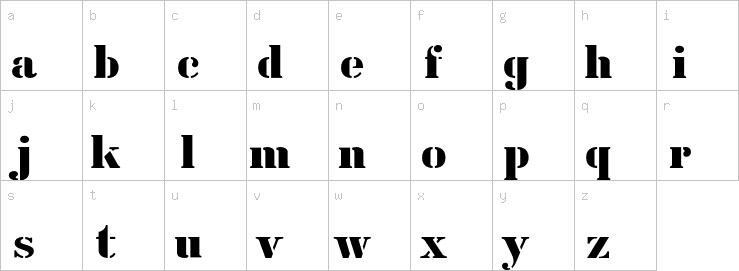 Lowercase characters