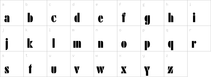 Lowercase characters