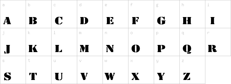 Lowercase characters