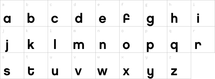 Lowercase characters