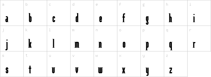 Lowercase characters