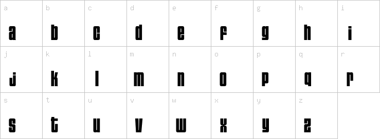 Lowercase characters