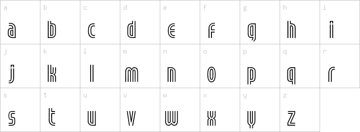 Lowercase characters