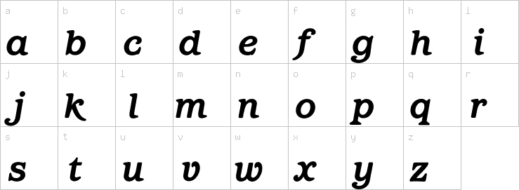 Lowercase characters