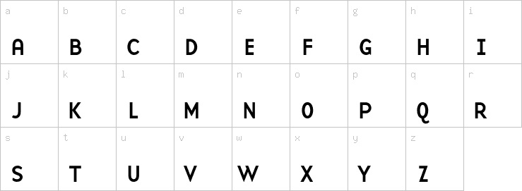 Lowercase characters