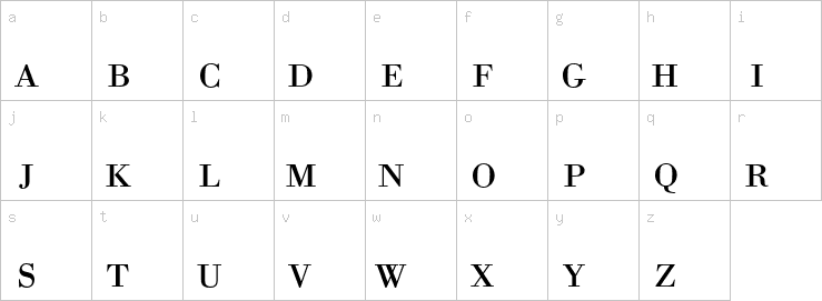 Lowercase characters