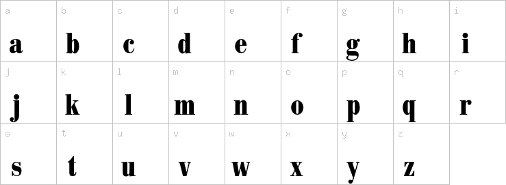 Lowercase characters