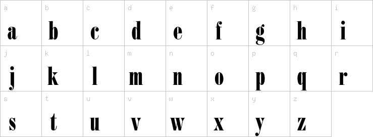 Lowercase characters