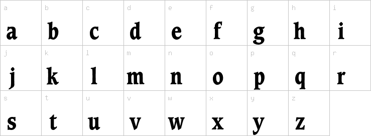 Lowercase characters