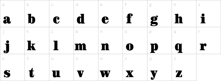 Lowercase characters