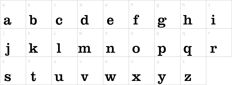 Lowercase characters