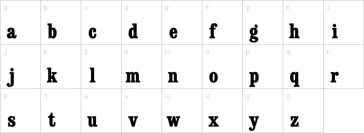 Lowercase characters