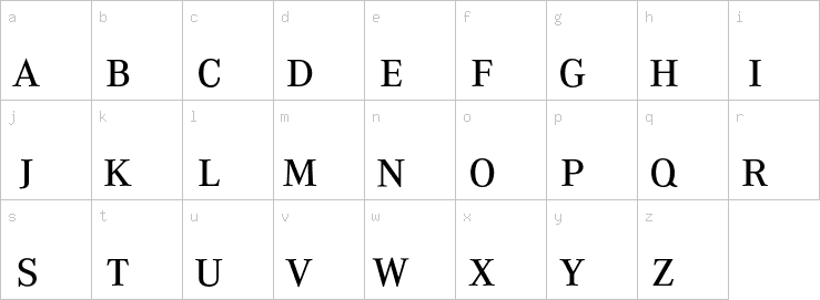 Lowercase characters